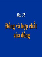 Bai 35: Đồng và hop chất của đồng