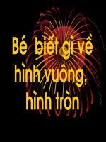 be biet gi ve hinh vuong, hinh tron