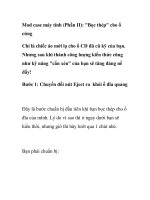 Mod case máy tính (Phần II): 