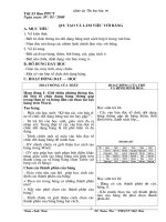 Tiết 53 - Bài 19 Tạo và làm việc với Bảng