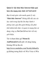 Quản lý việc khai thác Internet hiệu quả hơn cho mạng máy tính với NetCut2.0 potx