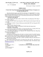 Tổ chức Hội khỏe phù đổng TH và THCS