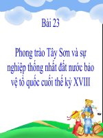 bai 23. phong trao tay son va su nghiep thong nhat đat nuoc