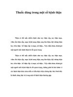 Thuốc dùng trong một số bệnh thận potx