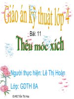Bài:Thêu móc xích