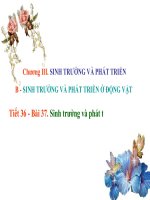 Bài 37: Sinh trưởng và phát triển ở động vật