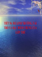 tiết 56bộ linh truong vai trò và đặc điểm chung cũa thú