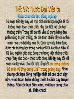 tiết 97: NƯỚC ĐẠI VIỆT TA (Truyền thống và hiện đại)