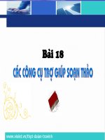 Các công cụ trợ giúp soạn thảo văn bản