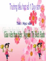 GADT DỰ THI GIẢI II- HỌC VẦN