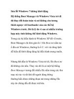 Sửa lỗi Windows 7 không khởi động pdf