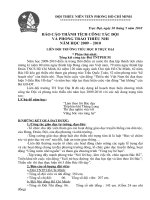 Báo cáo công tác Đội năm 2009-2010