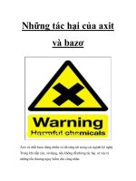 Những tác hại của axit và bazơ potx