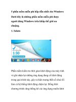 5 phần mềm miễn phí hấp dẫn nhất cho Windows pptx