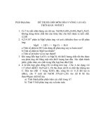 Đề thi HS giỏi Hóa năm 01-02 Điện Bàn