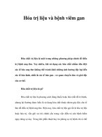 Hóa trị liệu và bệnh viêm gan docx