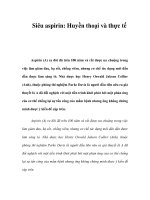 Siêu aspirin: Huyền thoại và thực tế pptx