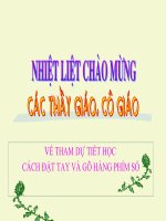 tập gõ hàng phím số