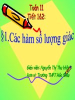 Giáo án điện tử-Các hàm số lượng giác(ST)