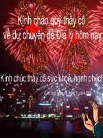 Chuyên đề lớp 6_Ứng dụng CNTT trong dạy học môn Địa lý