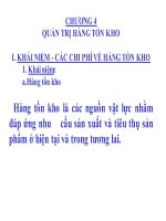 bài giảng quản trị sản xuất - chương 4 quản trị hàng tồn kho