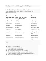 điều bạn ít biết về cách dùng giới từ chỉ thời gian