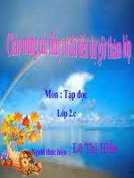 TẬP ĐỌC 2:MÙA XUÂN ĐẾN