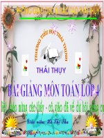 Tìm 2 số khi biết tổng và tỉ số của 2 số