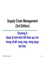 bài giảng quản trị chuỗi cung ứng - chương 6 quản lý tính kinh thế theo qui mô trong chuỗi cung ứng vòng quay tồn kho