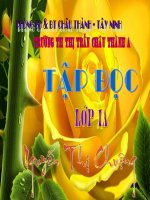 Tập đọc lớp một Bài : HOA NGỌC LAN