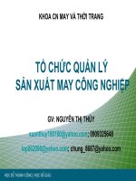 tổ chức quản lí sản xuất ngành may
