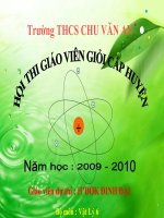 Bài. 24 SỰ NÓNG CHẢY VÀ SỰ ĐÔNG ĐẶC