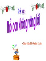 LQVH Thỏ con không vâng lời