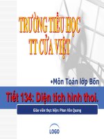 TOAN DIEN TICH HÌNH THOI LOP 4