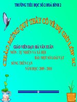 cac loai vat song tren can