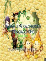 Bé biết gì về các phương tiện giao thông