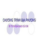 chương trình địa phương (phần TLV) : giới thiệu về Củ Chi