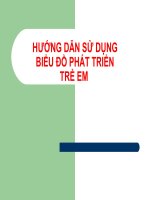 Hướng dẫn sử dụng biểu đồ tăng trưởng trẻ em