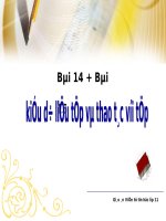 Bai 14-15 Kiểu dữ liệu và thao tác với tệp