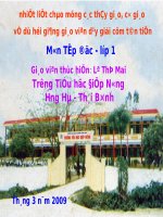 Tập đọc 1: Bàn tay mẹ