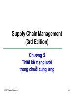 bài giảng quản trị chuỗi cung ứng - chương 5 thiết kế mạng lưới trong chuỗi cung ứng