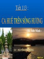 Tiét 113:Ca Huế trên sông Hương.