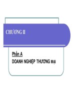 bài giảng kinh doanh thương mại - chương 2 doanh nghiệp thương mại