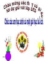 TIẾT 60.BẤTPHƯƠNG TRÌNH BẬC NHẤT MỘT ẨN