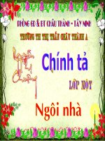 CHÍNH TẢ LỚP 1. NGÔI NHÀ