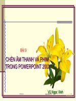 Chèn âm thanh và phim trong pp...