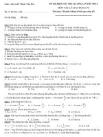 Bài kiêm tra phần dao động cơ