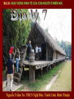 Bài 24. HOẠT ĐỘNG KINH TẾ CỦA CON NGƯỜI Ở VÙNG NÚI.