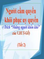 Người cầm quyền khôi phục uy quyền (2)