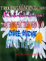 PTNT:Hạt và sự nảy mầm